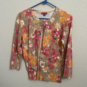 Merona floral cardigan